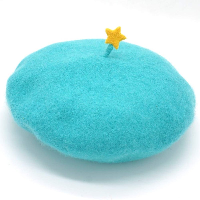 Faiccia Handmade Little Yellow Star Beret Vintage Artist Hat Kawaii Story Hat Cute Women Cap - Image 3